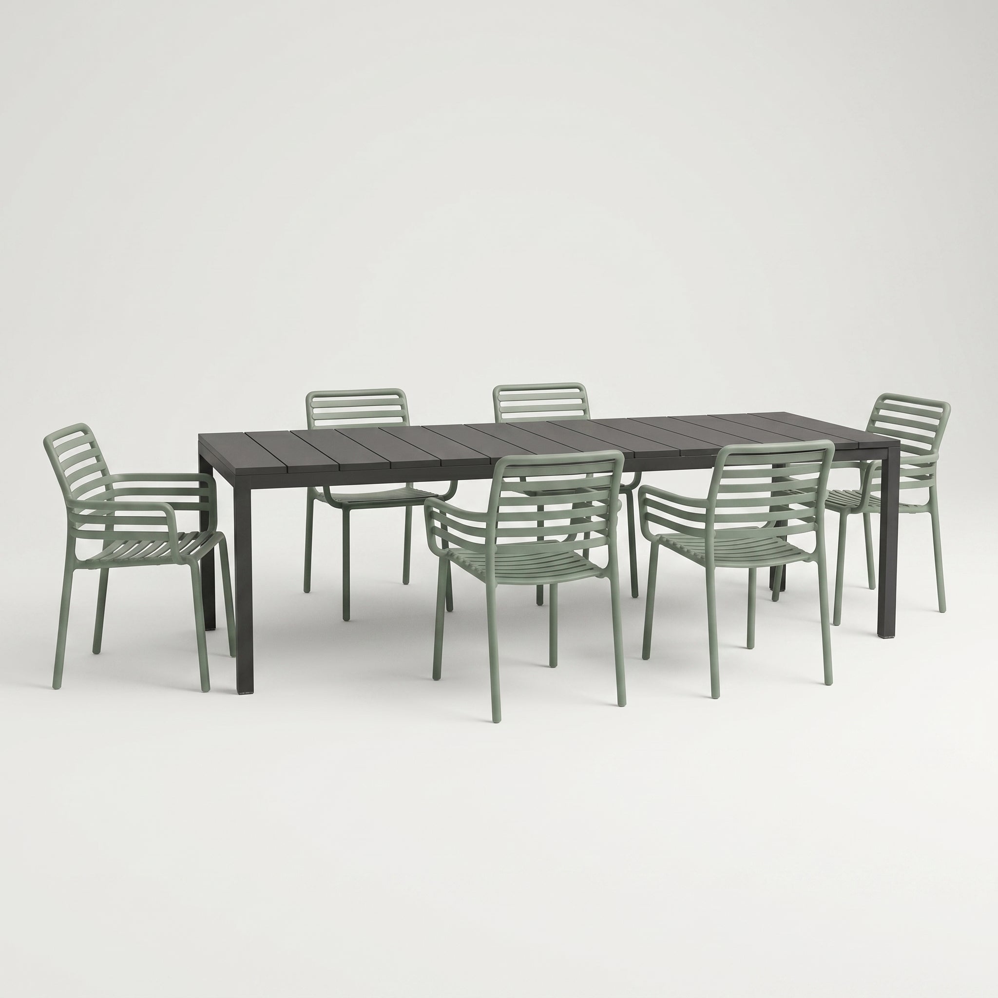 Dining Set - Rio 210 Extending Table & Doga Armchairs