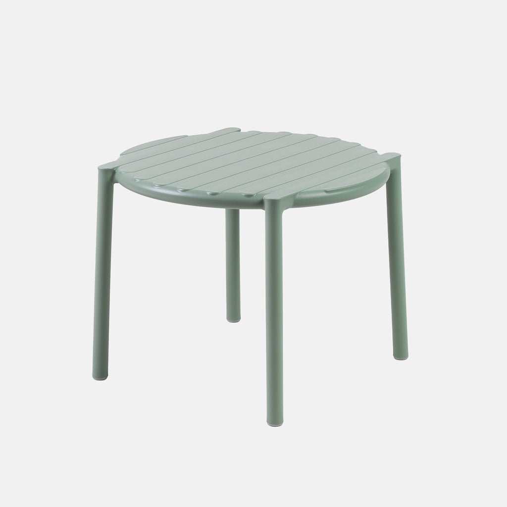 Mint or menta doga outdoor table on a white background