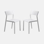Trill Armless Chair By Nardi - Set of 2