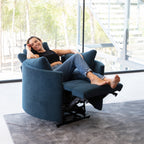 Laid back living! We love the Fama Powerlift Moonrise recliner. Design at our gallery in Norwich.
