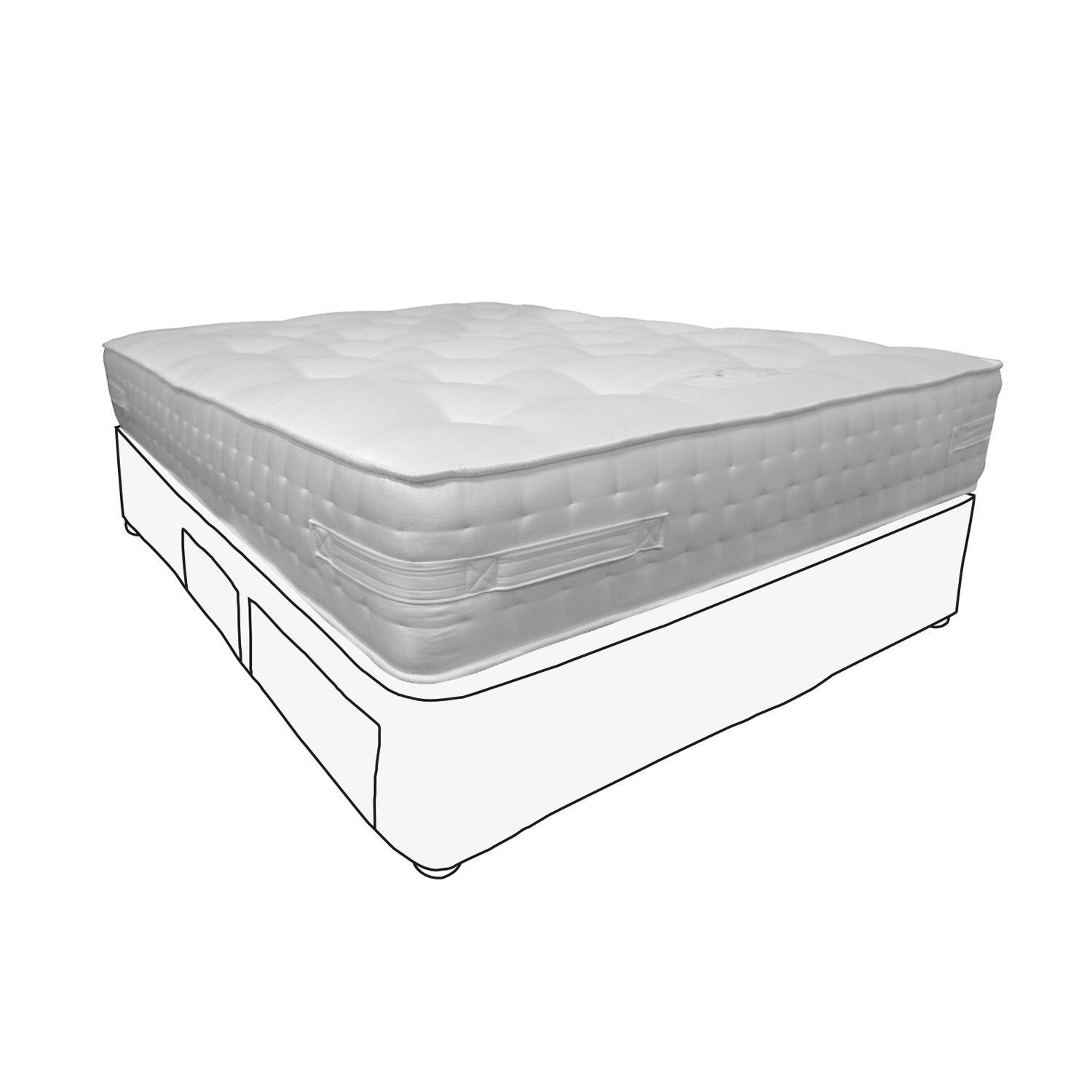 King Size - Mattress & Divan (Set Of 4 Drawers)