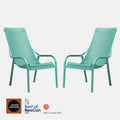 Garden Set - x2 Net Lounge Chairs By Nardi