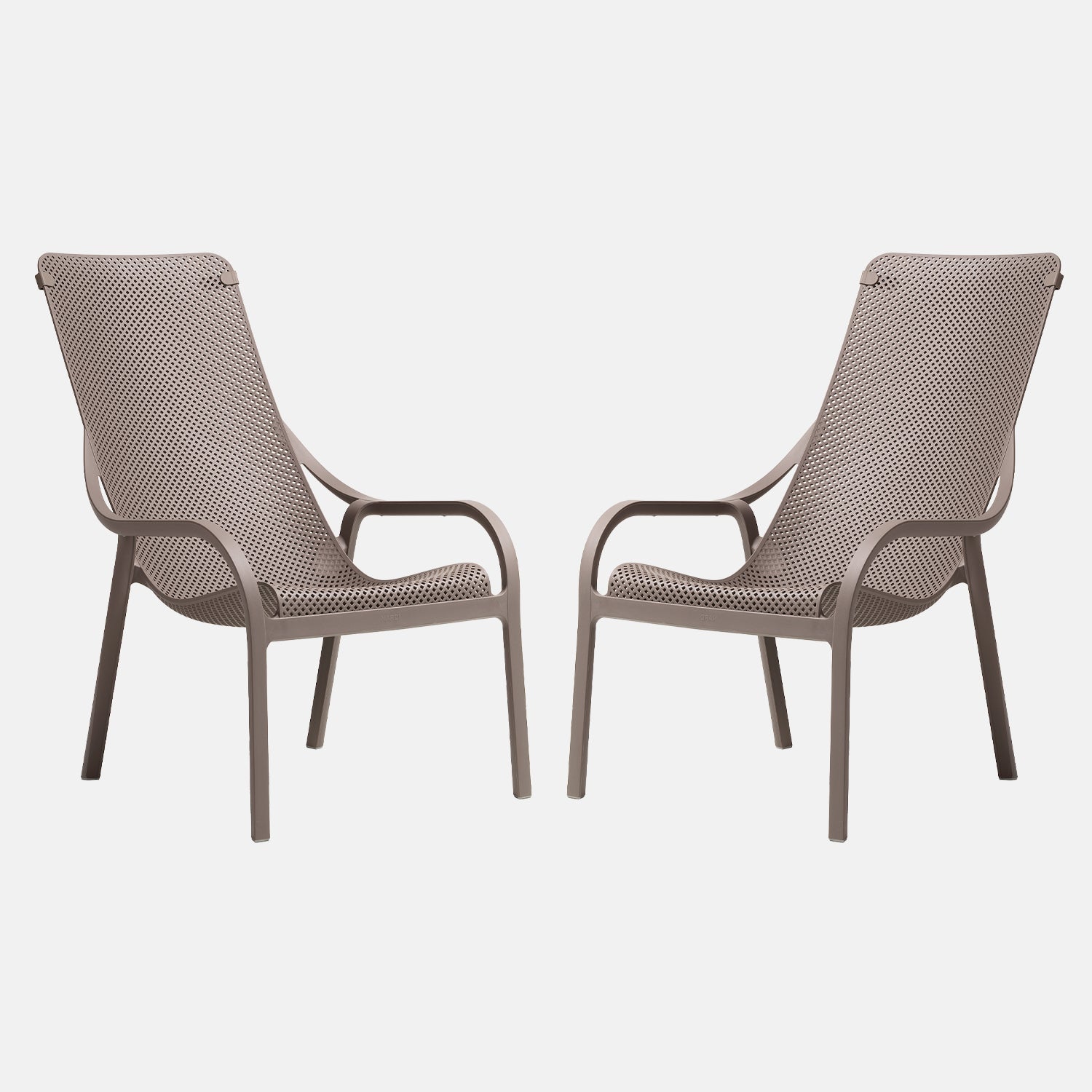 Garden Set - x2 Net Lounge Chairs By Nardi