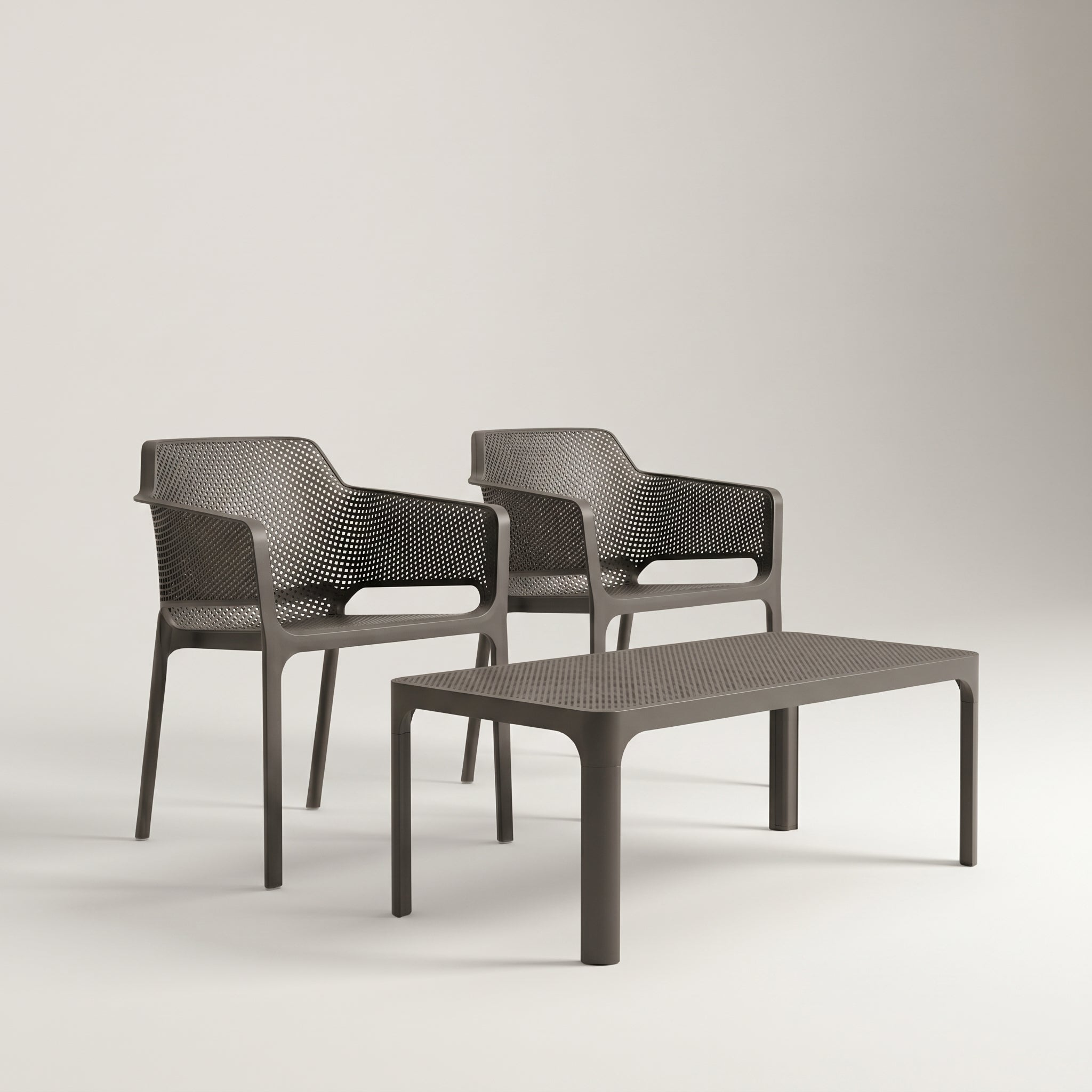 Nardi Garden Set - Net Table 100 & x2 Net Garden Chairs