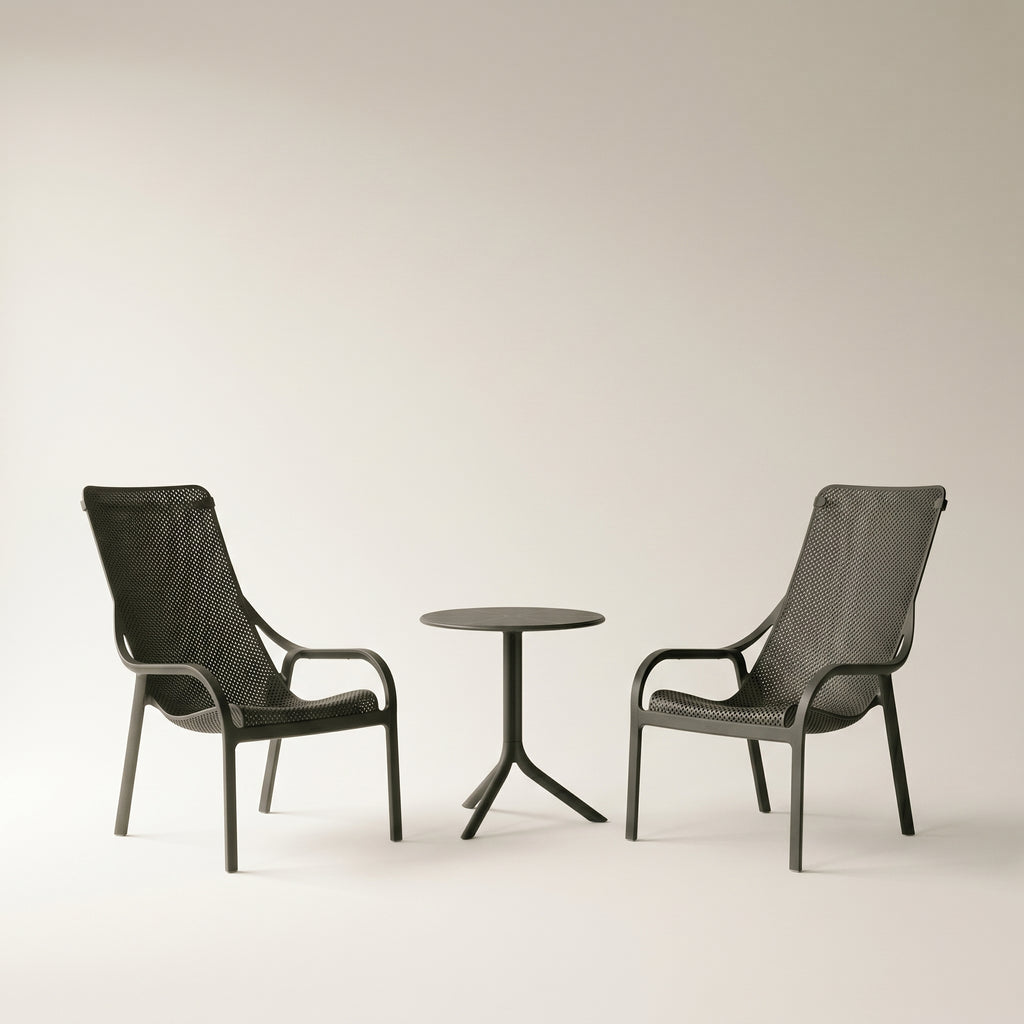 Nardi Garden Set - x2 Net Lounge Chairs & Spritz Garden Table