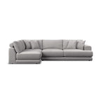 Willa Large Grey Corner Sofa Right Hand Facing On A White Background
