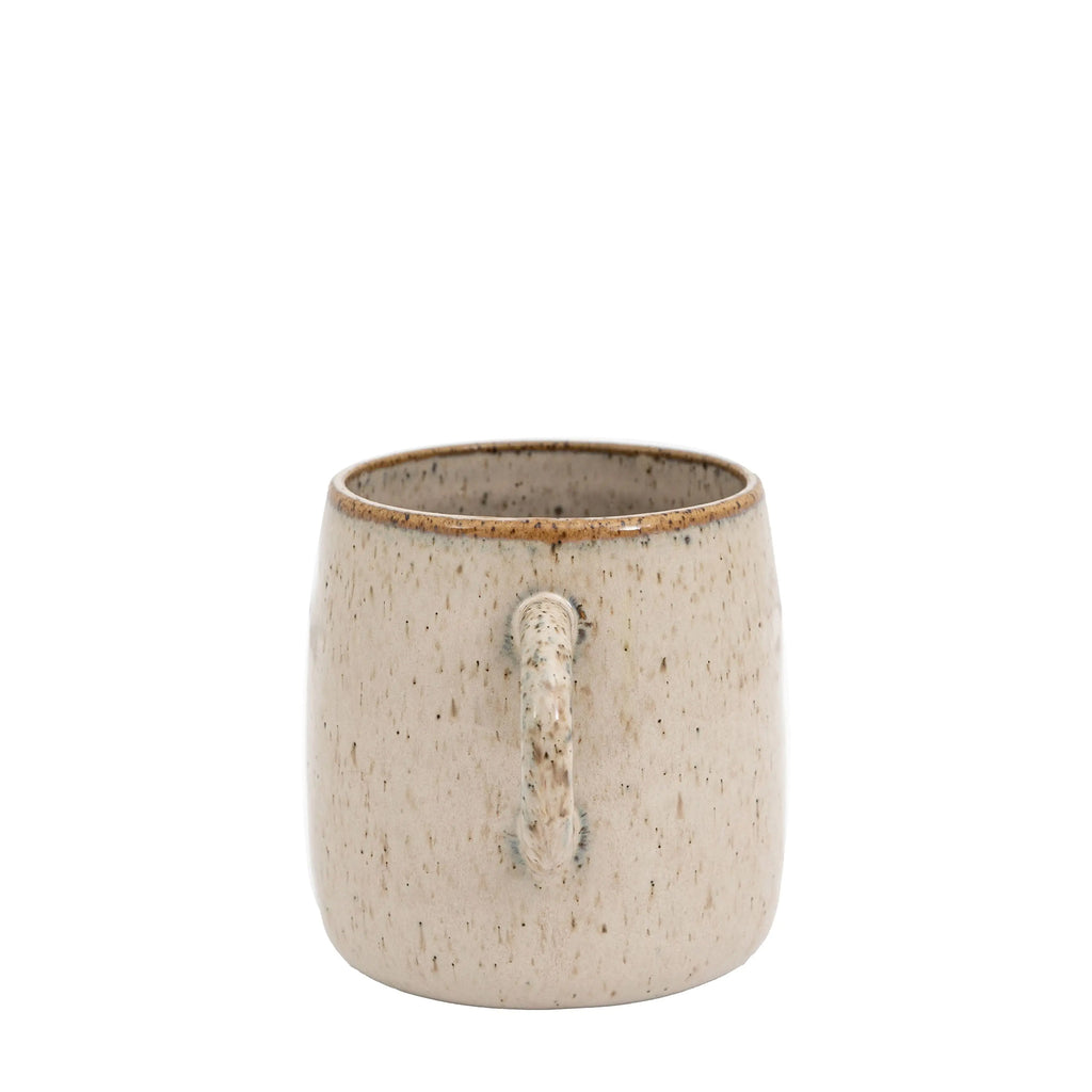 Elegant white mug with smooth glazed finish