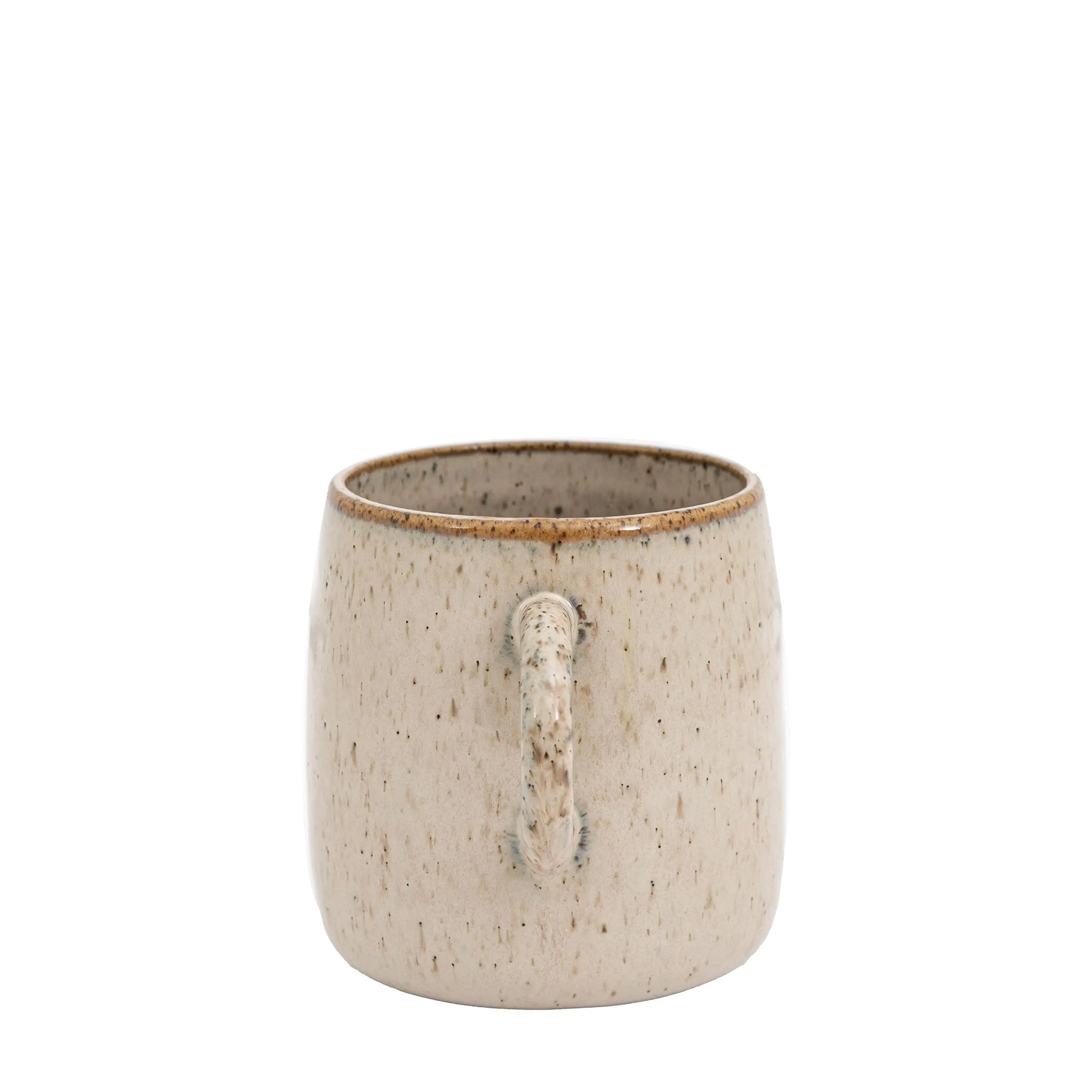 Elegant white mug with smooth glazed finish