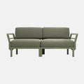 Green fabric Maximo 2 seat outdoor sofa by Nardi Outdoor