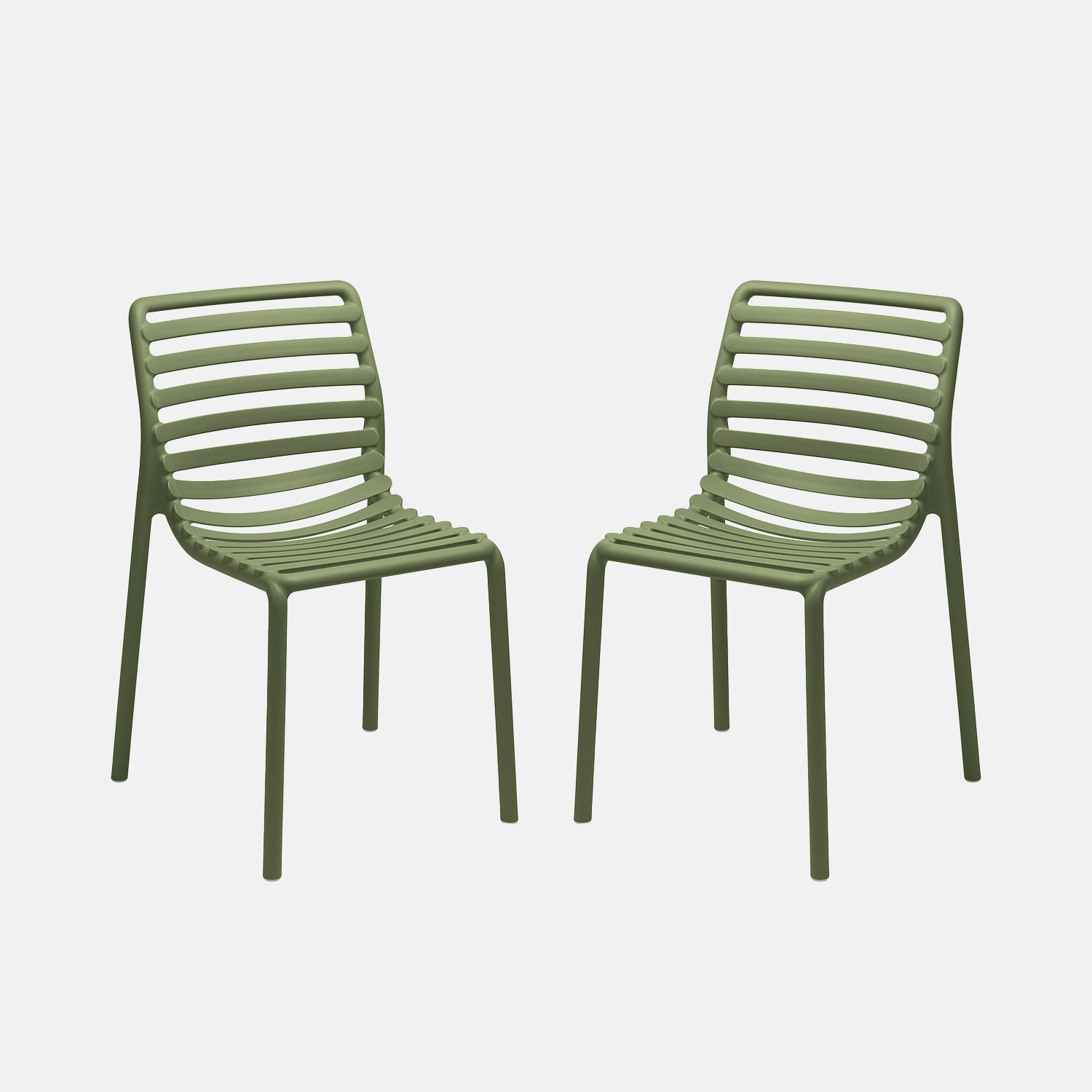 Doga Armless Chair By Nardi - Set Of 2