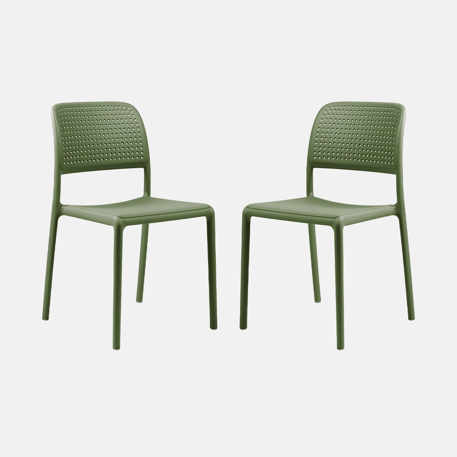 Bora Armless Chair By Nardi - Set Of 2