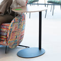 Fama also do a range of tables also known as mesas. The Olivia has a circular table top and comes in many different colours and designs. Learn more online.