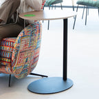 Fama also do a range of tables also known as mesas. The Olivia has a circular table top and comes in many different colours and designs. Learn more online.