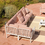 Huge garden sofa large enough to fill any patio or decking. Shop the Komodo 5 modular outdoor sofa now.