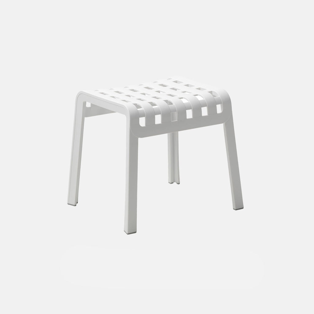 A long way from 1980's garden furniture, the Poggio from Nardi Outdoor may be a white colour finish but is stylish and recyclable. More colours available.