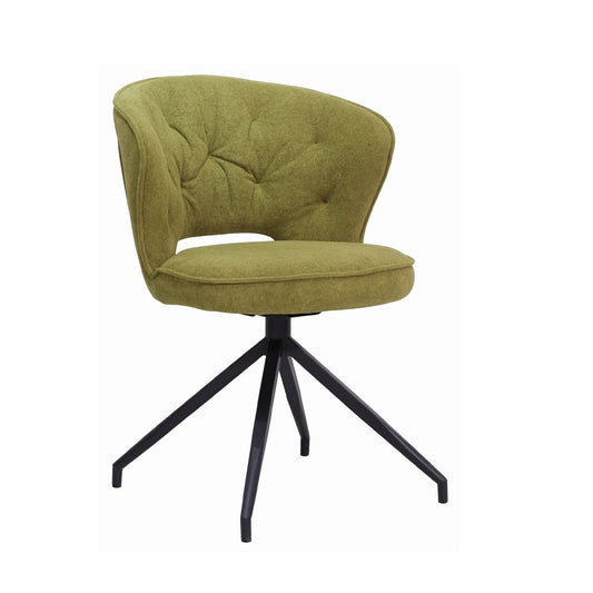 Evelyn Open Back Dining Chair - Green