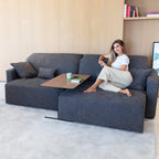 Add a table to your Fama Paradis set up. Learn more on this modular sofa by Fama online at BF Home.