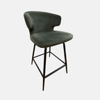 CLEARANCE - Pearl Bar Stool, Set of 2 - Green Velvet