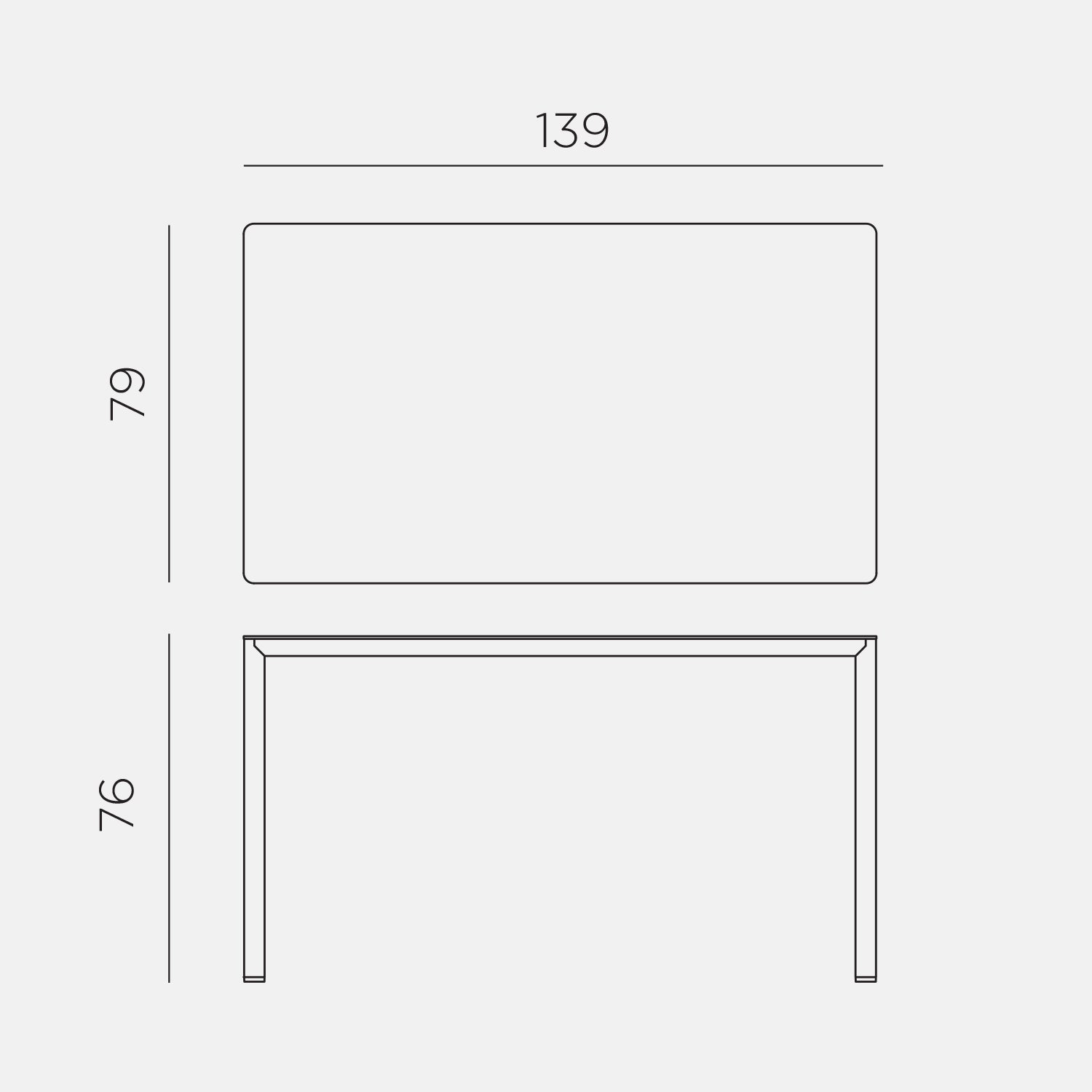 Piave 140x80 Garden Table By Nardi