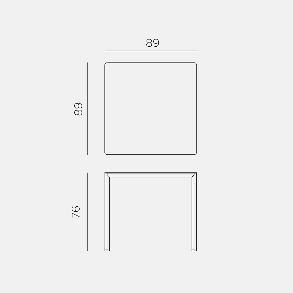 Piave 90cm Garden Table