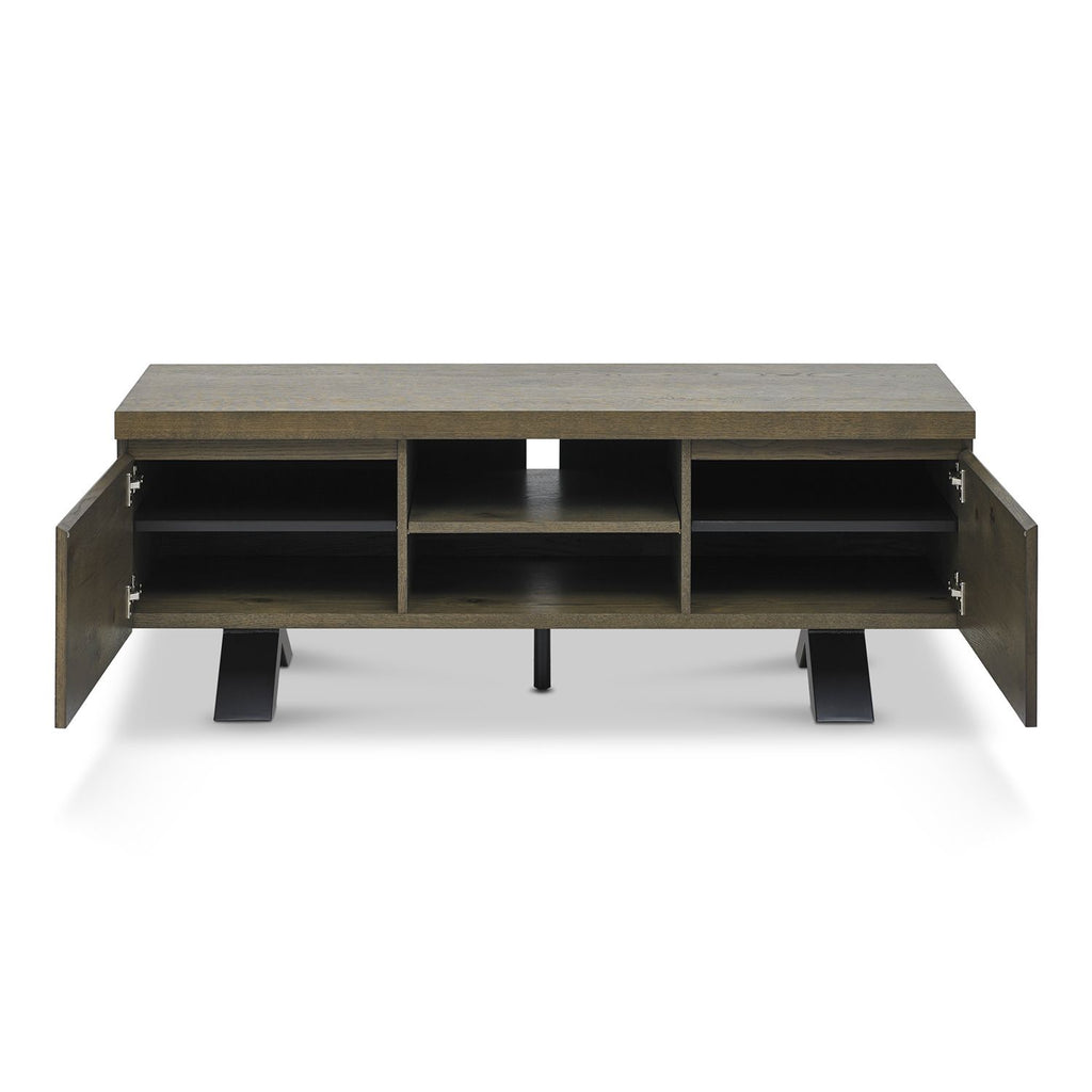 Fumed Oak Entertainment Unit
