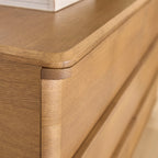 Corner Detail On Parsons Green Chest Of Drawers - 6 Drawer Wide