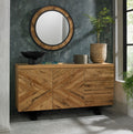 Phoenix Rustic Oak Sideboard - Wide