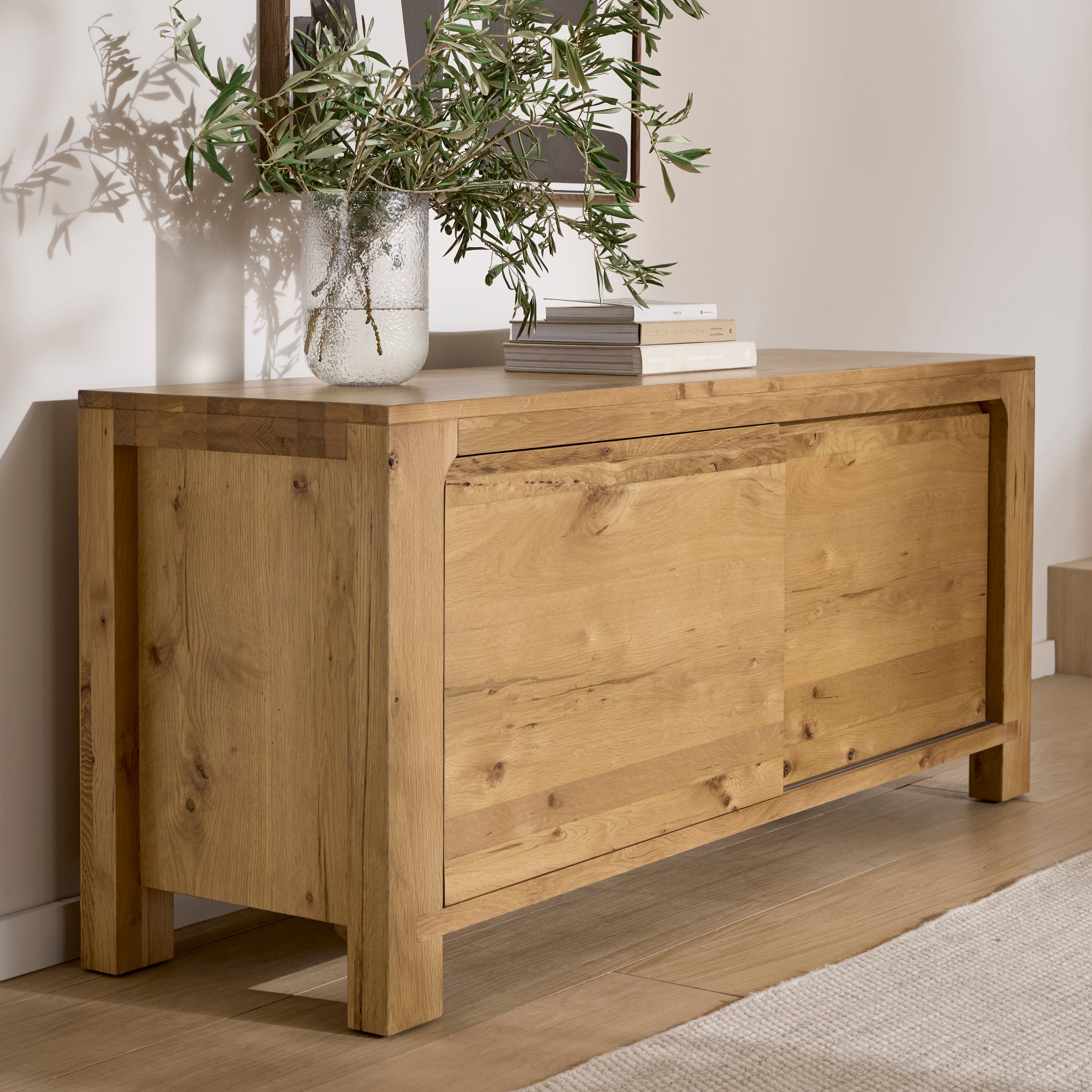 Westhill Oak Sideboard - Large Sliding Door QKS40