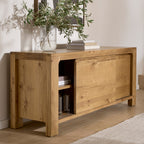 Westhill Oak Sideboard - Large Sliding Door With Internal Shelving