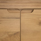 Beautifully Carved Handle detail On West Hill Small Sideboard