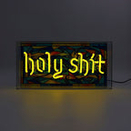 Holy Shit Glass Neon Light - Yellow