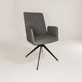 Mae Swivel Dining Armchair - Grey
