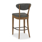 Oak Bar Stool - Dark Grey