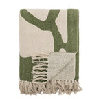 Recycled throw in the colour green, wrap yourself up to keep yourself nice a warm in the winter