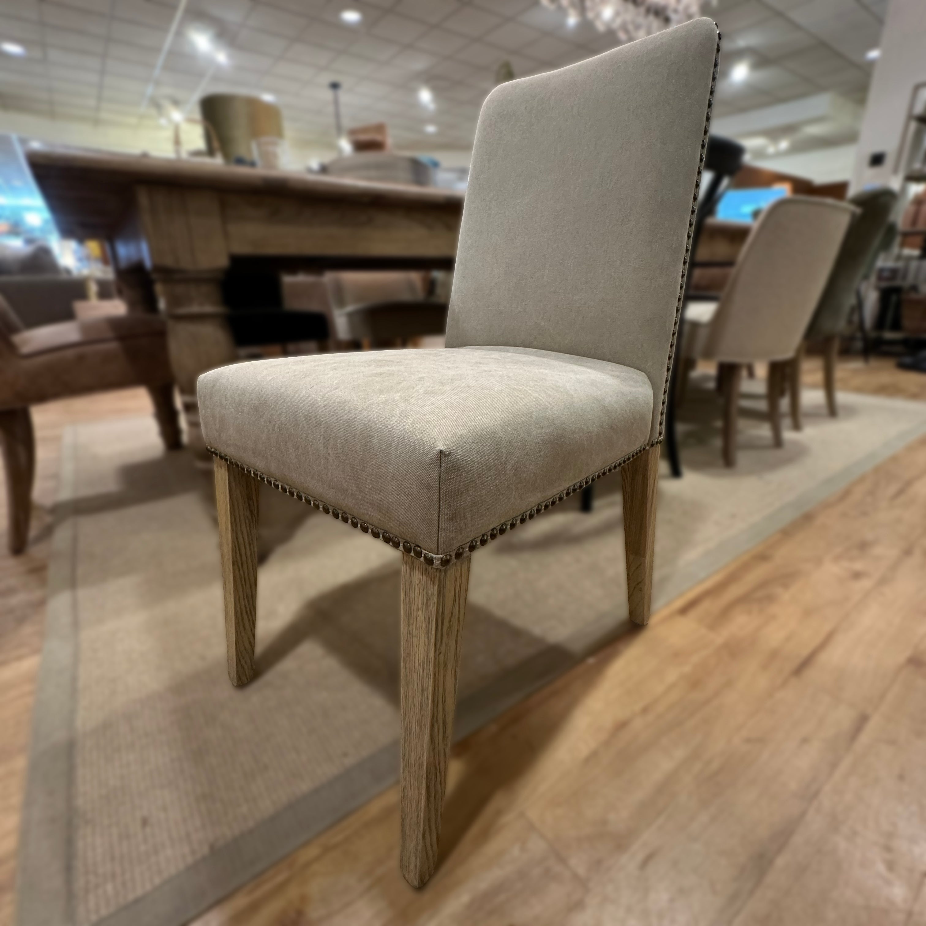 CLEARANCE - Linen Dining Chair