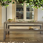 The Rio Alu table looks great with benches and chairs. Which will you choose to make a fab outdoor dining set?