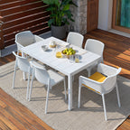 Seat upto 6 people outside at the Rio 140cm garden dining table. What's for dinner?