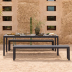 Nardi Dining Set - x2 Rio Aluminium Benches & Rio 210cm Table