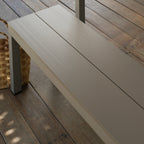 Nardi Dining Set - x2 Rio Aluminium Benches & Rio 210cm Table