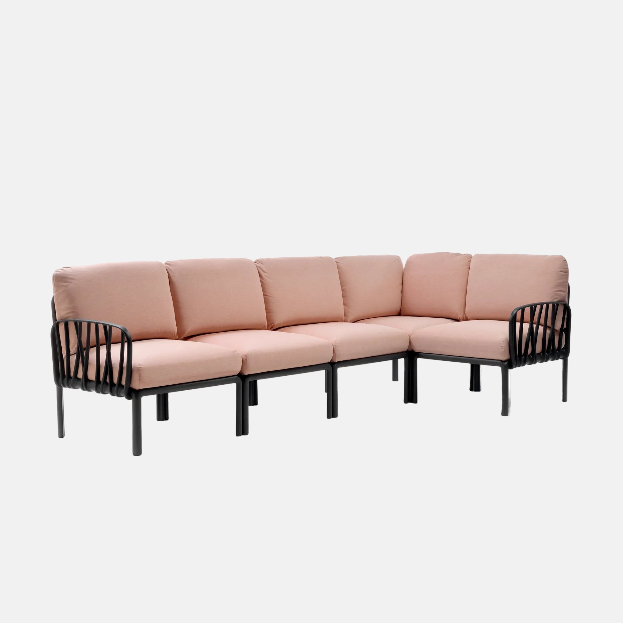 Nardi Komodo 5 Corner Sofa - With Rosa Cushions