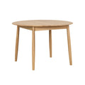 Stockholm Oak Round Dining Table - Extending
