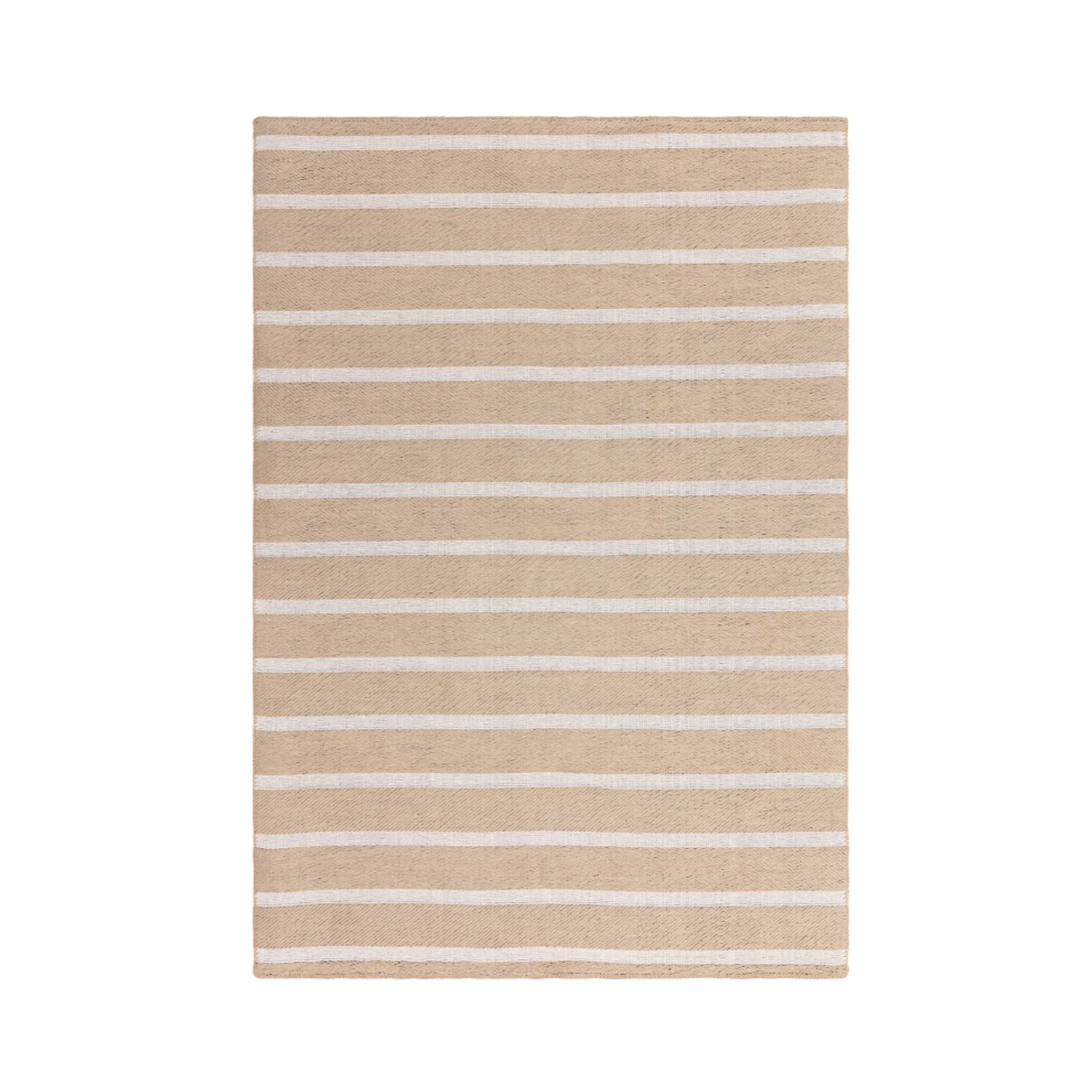 Global Floor Rug - Cream Stripe
