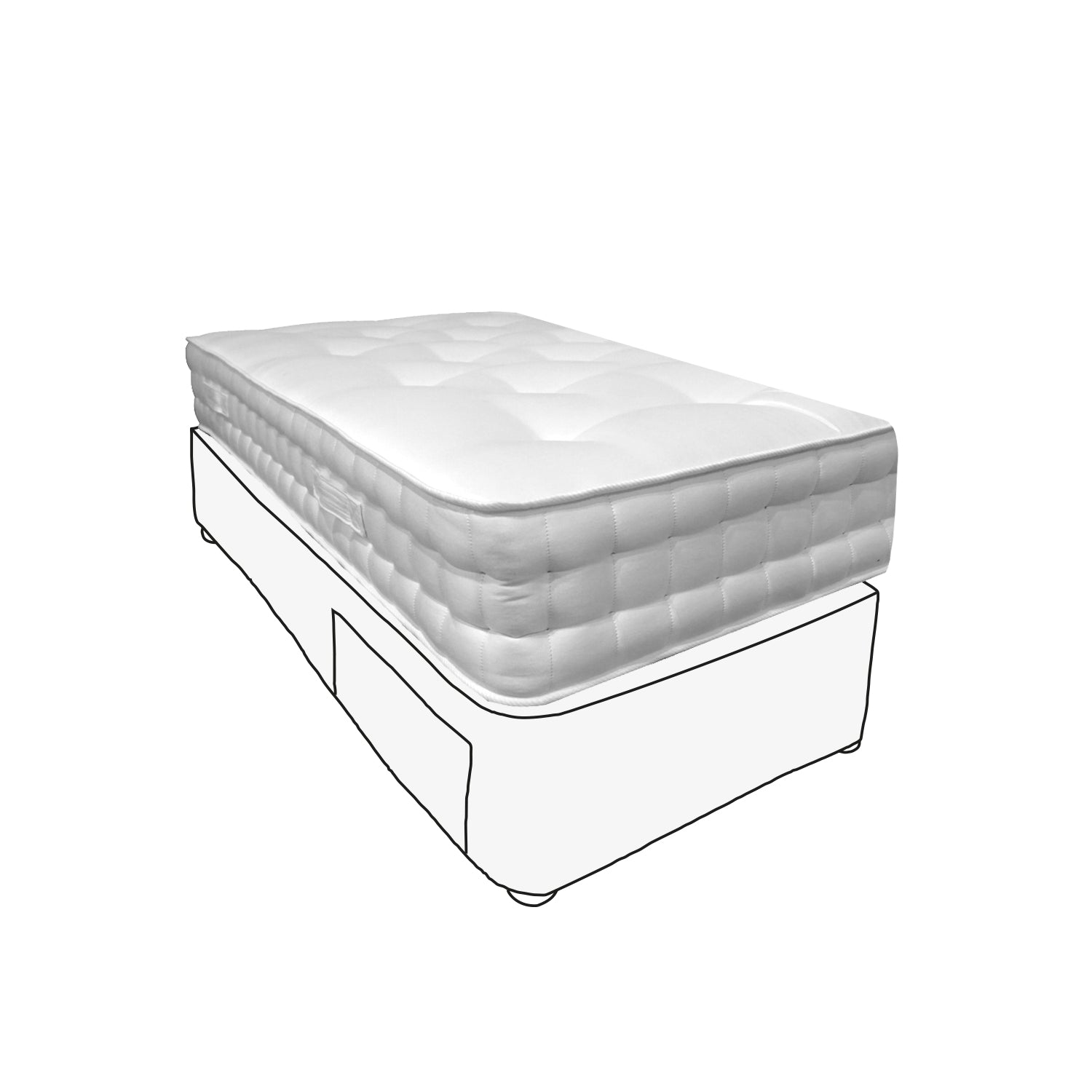 Single - Mattress & Divan With Drawers