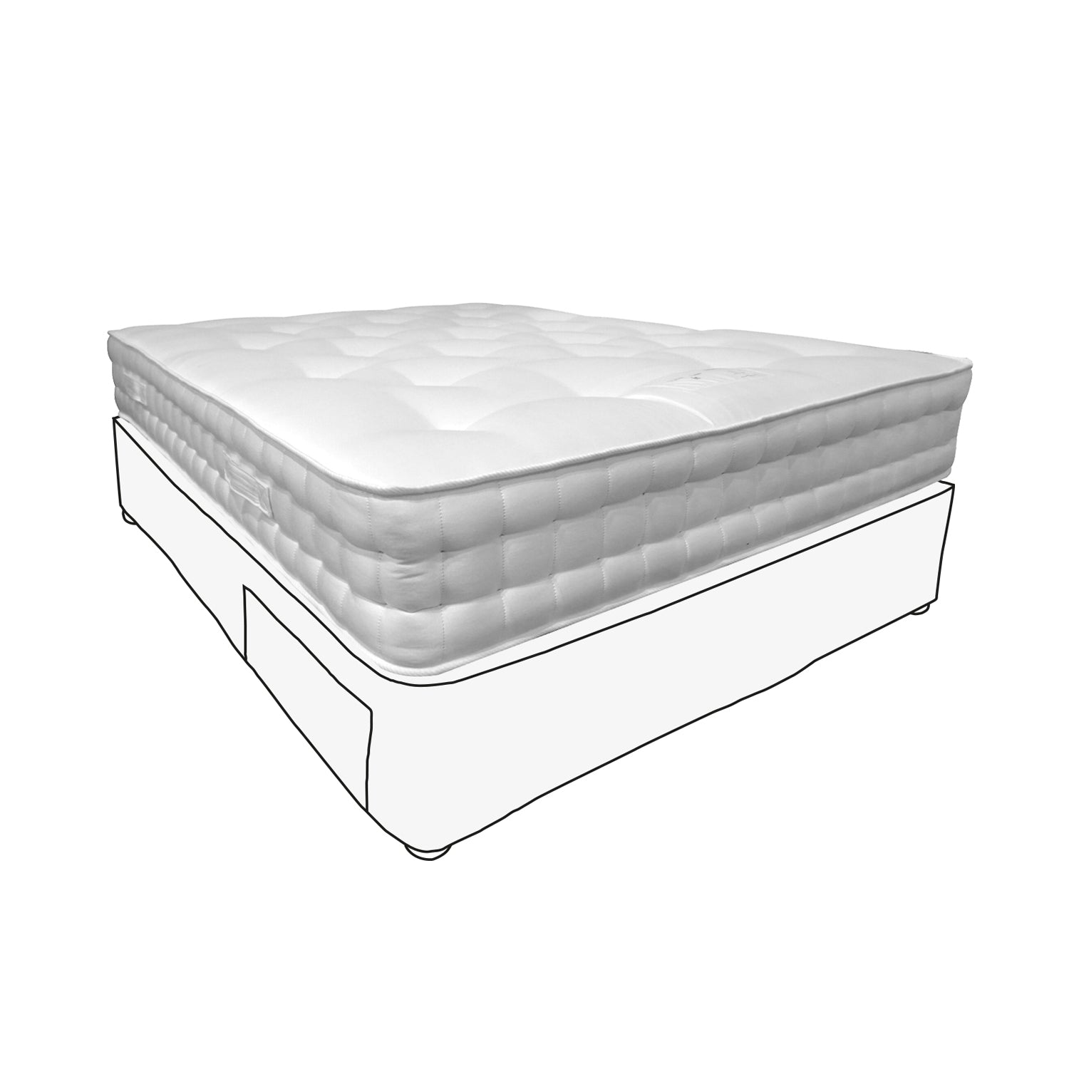 King Size - Mattress & Divan With Drawers