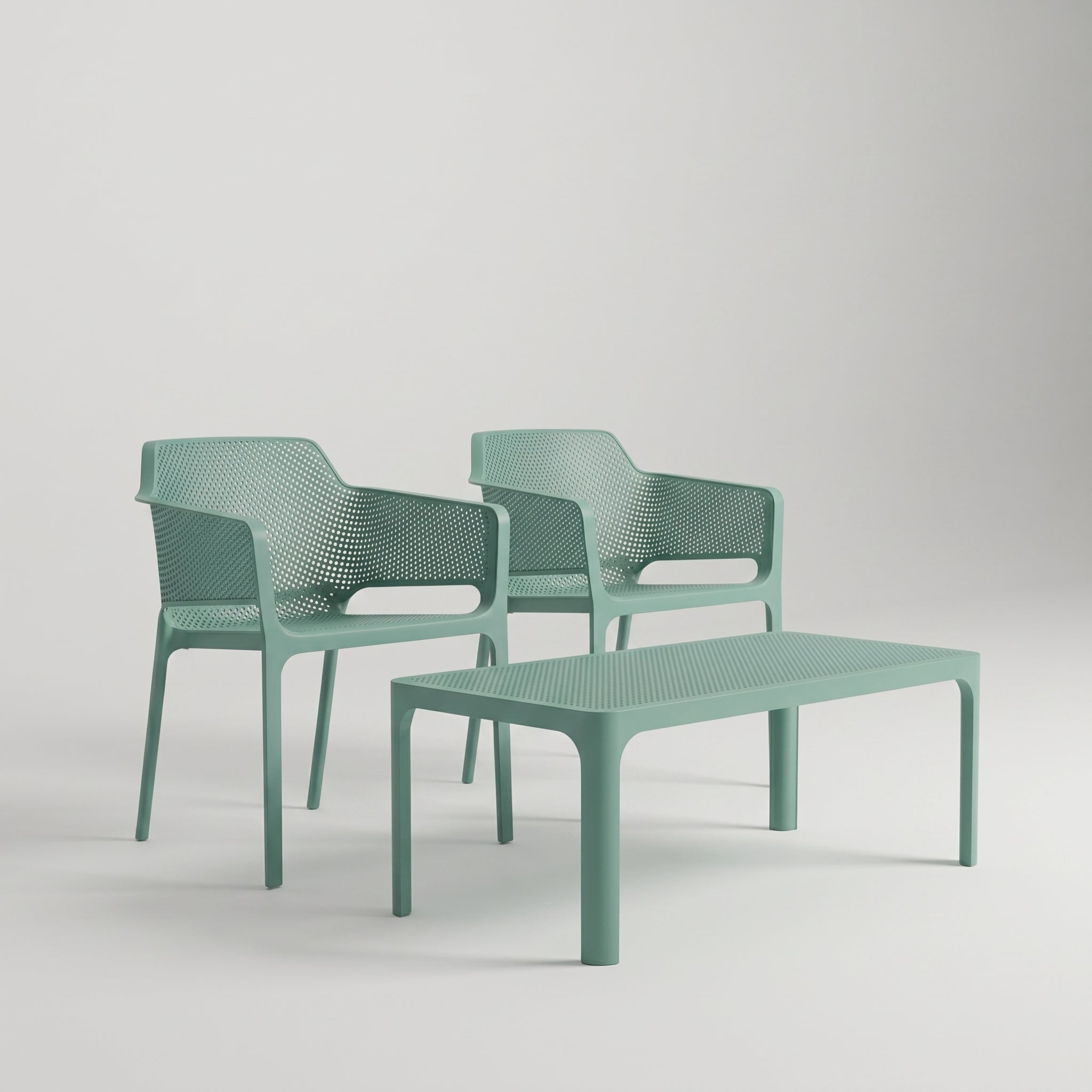 Nardi Garden Set - Net Table 100 & x2 Net Garden Chairs