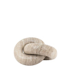 Marble chain link ornament with round design