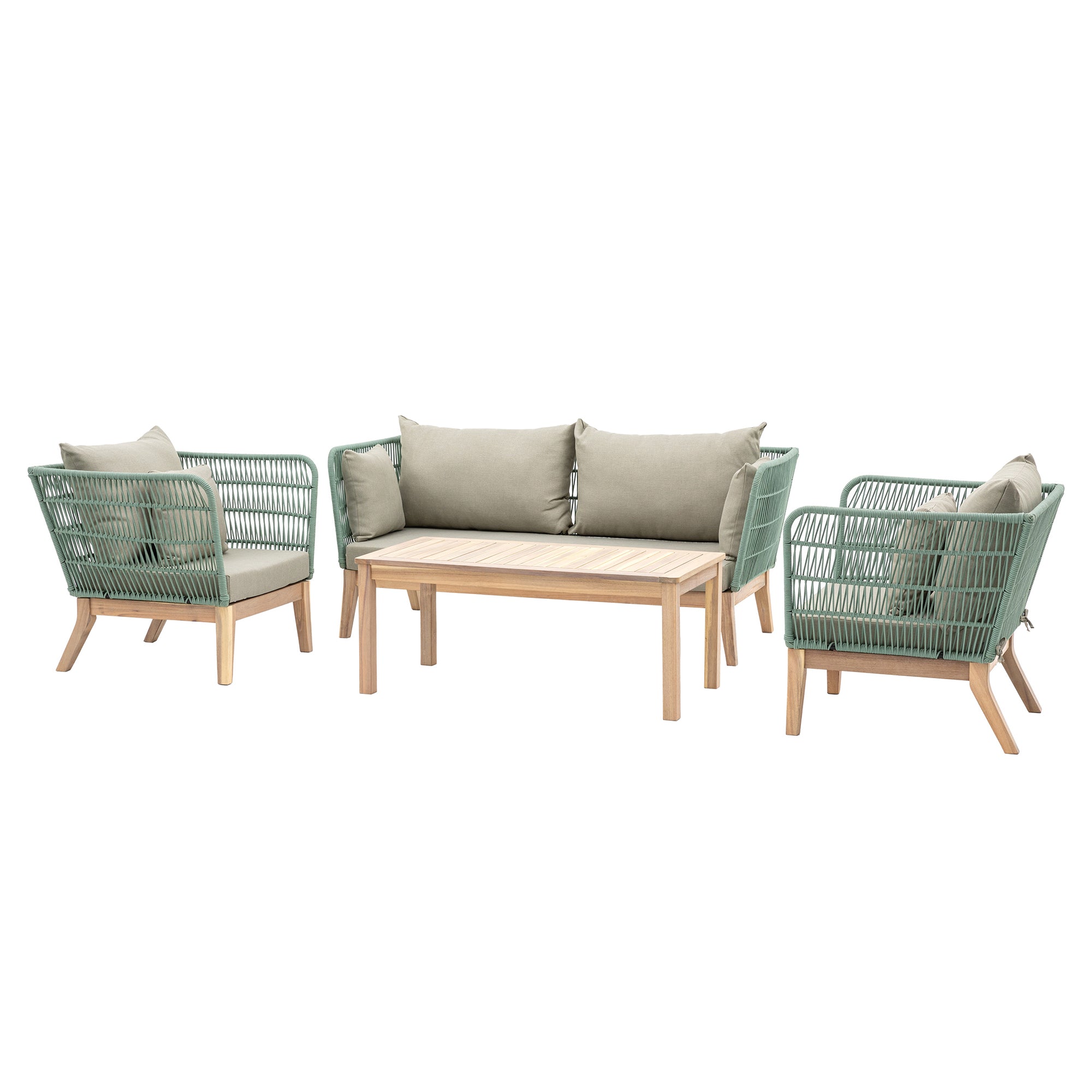 Sardinia Outdoor Lounge Set Green