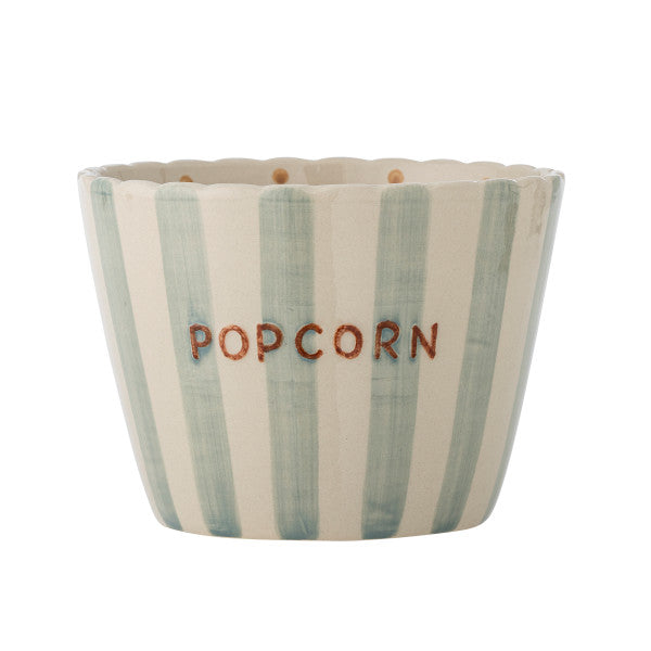 Serving bowl filled with popcorn for sharing