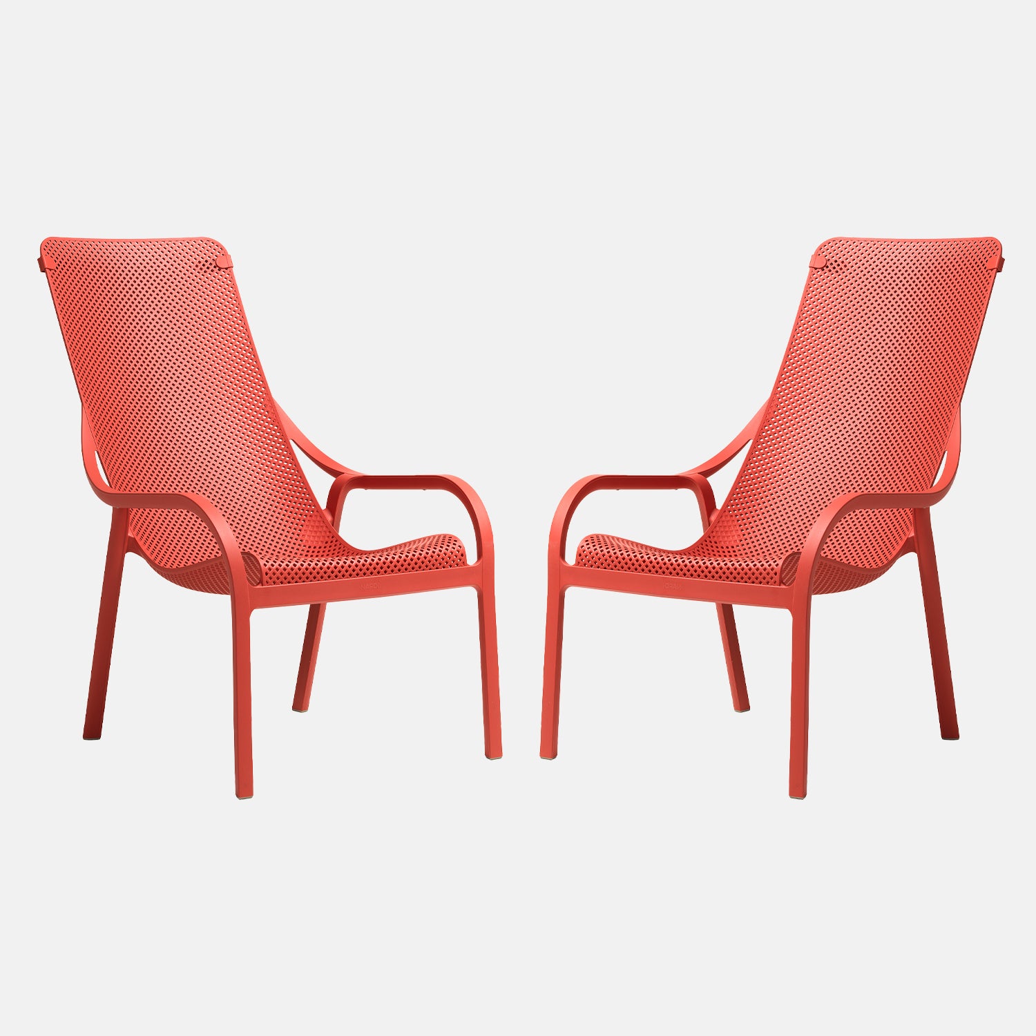 Garden Set - x2 Net Lounge Chairs By Nardi