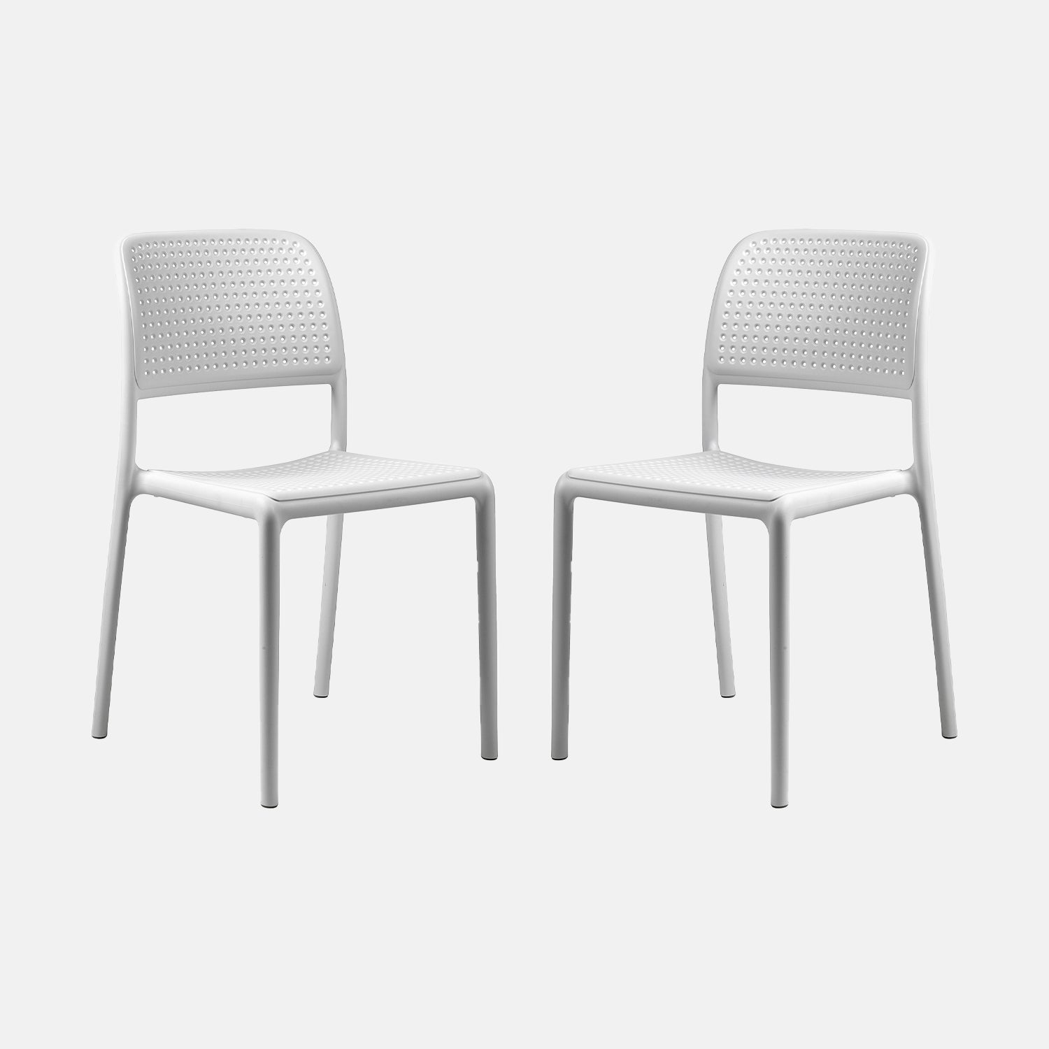 Bora Armless Chair By Nardi - Set Of 2